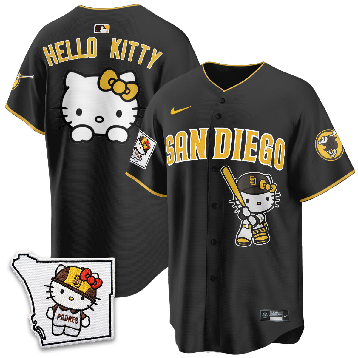 San Diego Padres x Meow KT Vapor Limited Jersey - All Stitched V2 by San Diego Padres