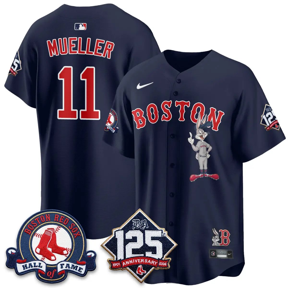 BOS x Bunny Vapor Premier Limited Jersey - Stitched by Boston Red Sox