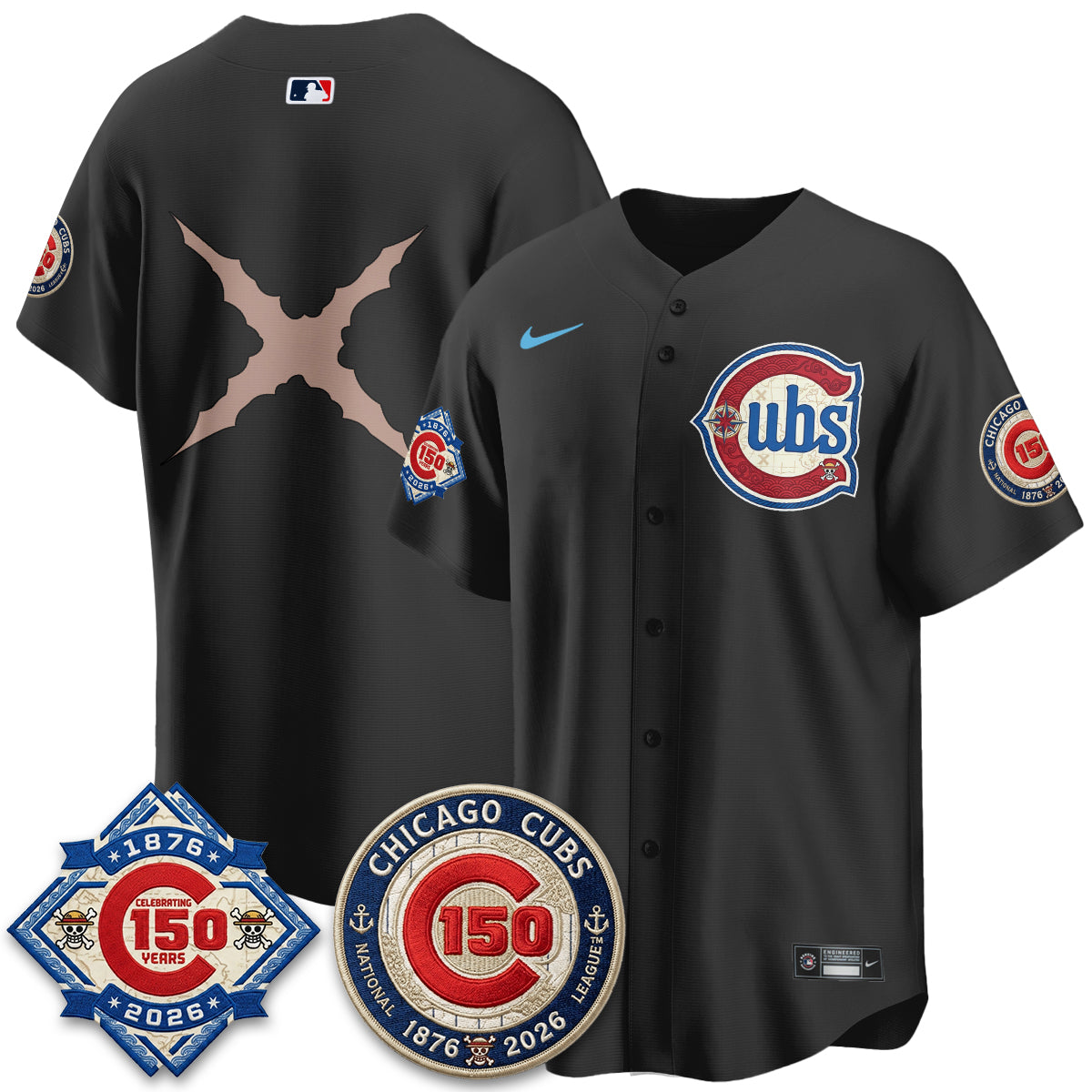 CHC x Japanese Cartoon Limited Jersey - Stitched by Chicago Cubs