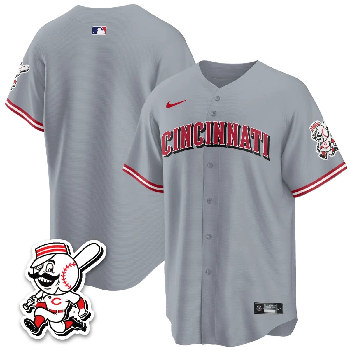 Cincinnati Reds 2026 City Connect Limited Vapor Jersey - All Stitched by Cincinnati Reds