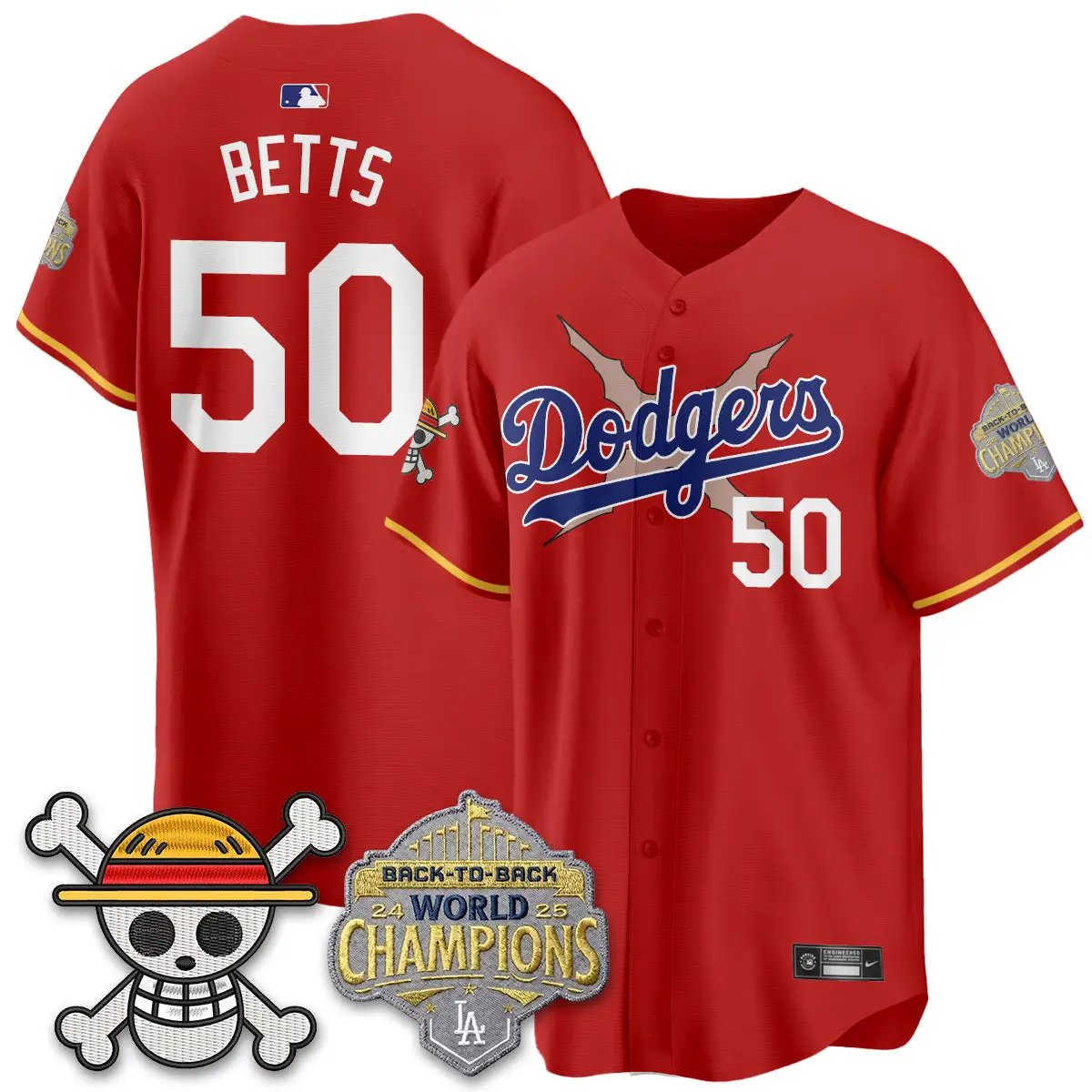 LAD x OP Vapor Jersey -All Stitched V2 by Los Angeles Dodgers