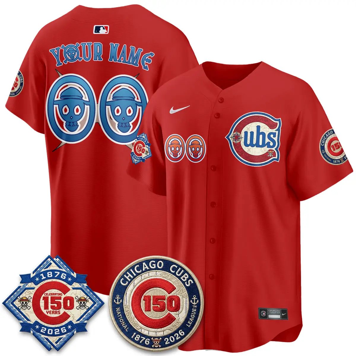 CHC x Japanese Cartoon Limited Custom Jersey - Stitched by Chicago Cubs