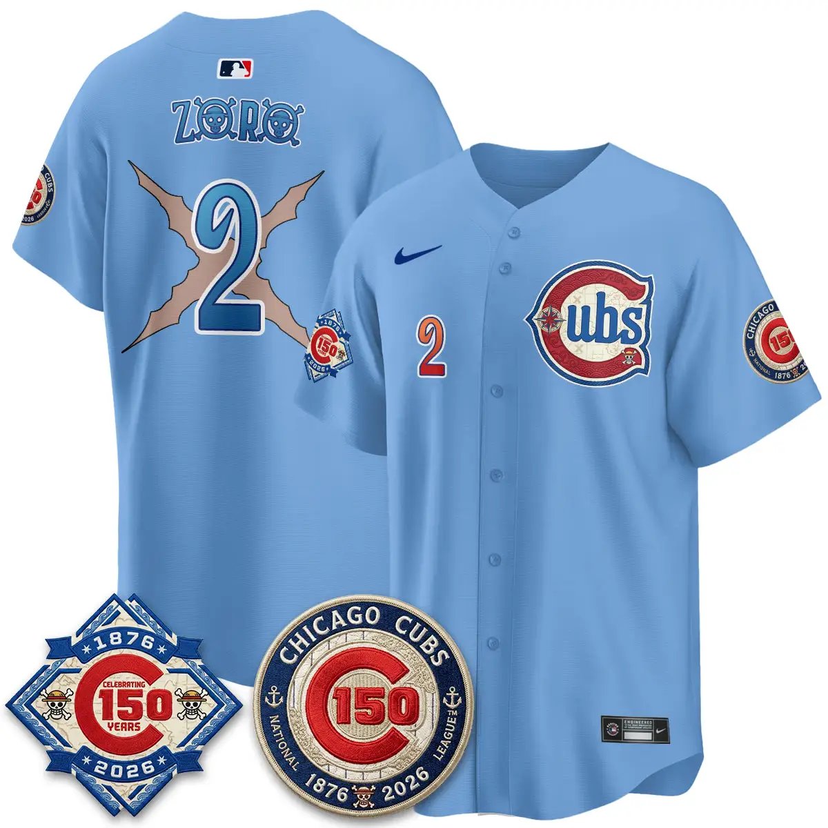 CHC x Japanese Cartoon Limited Jersey - Stitched by Chicago Cubs