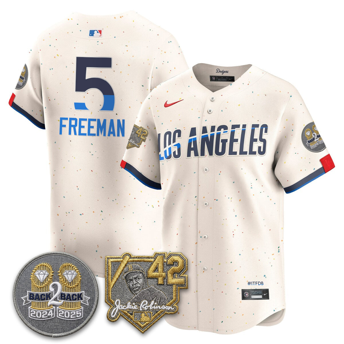 Los Angeles Dodgers - 2026 Jackie Robinson Day Vapor Limited Jersey - All Stitched by Los Angeles Dodgers