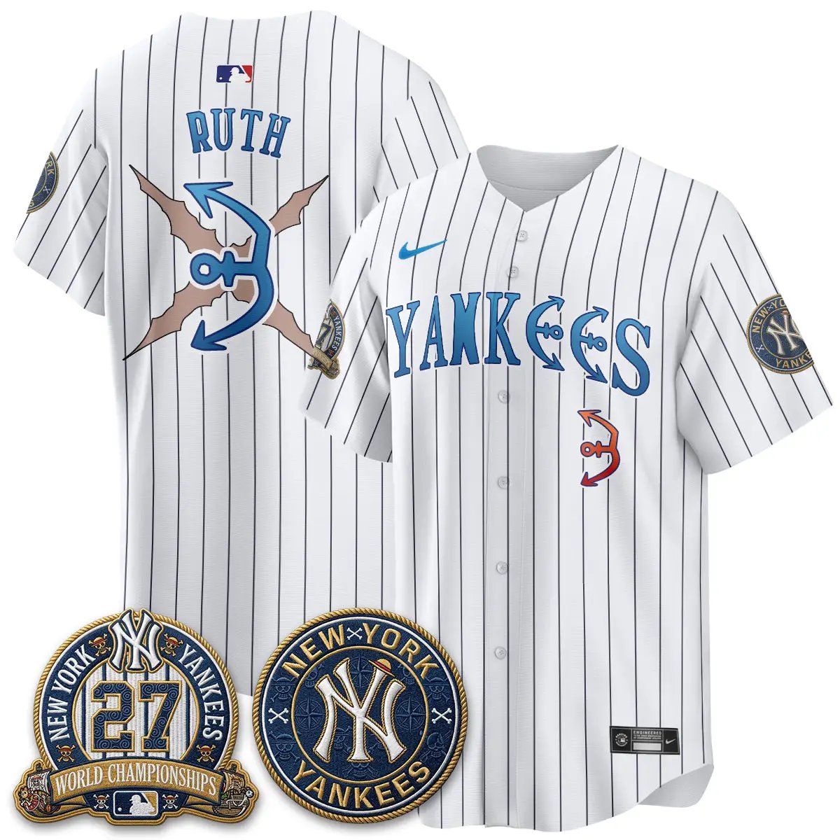 NYY x Japanese Cartoon Limited Jersey - Stitched by New York Yankees