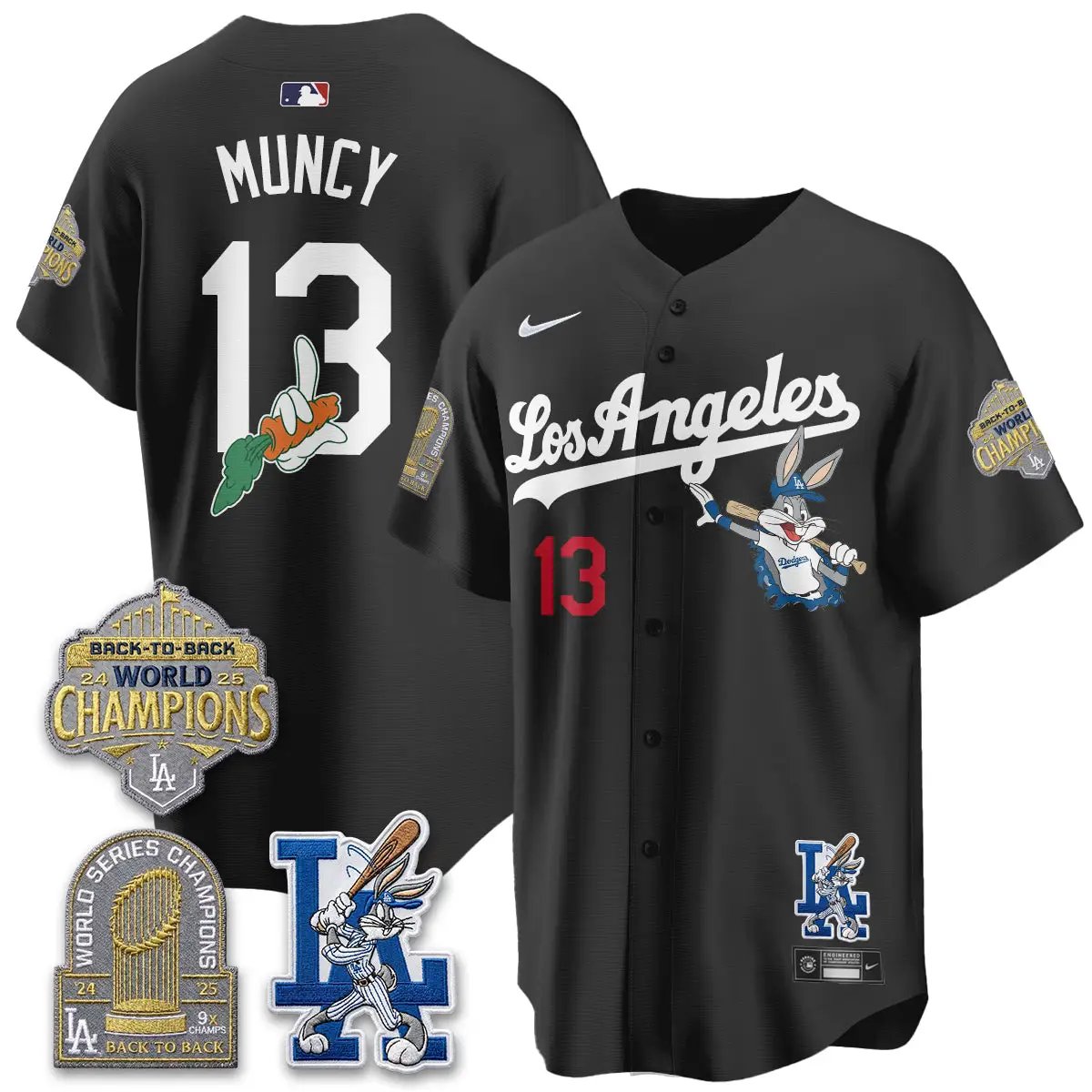 LAD Bunny Vapor Limited Jersey - All Stitched by Los Angeles Dodgers