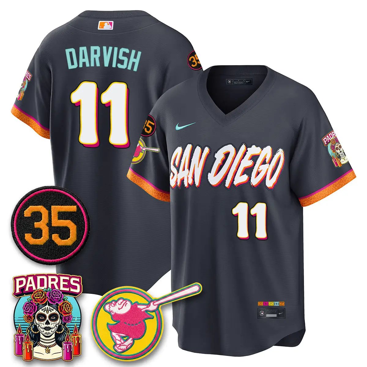 SD 2026 City Connect Vapor Limited Jersey - All Stitched V3 by San Diego Padres