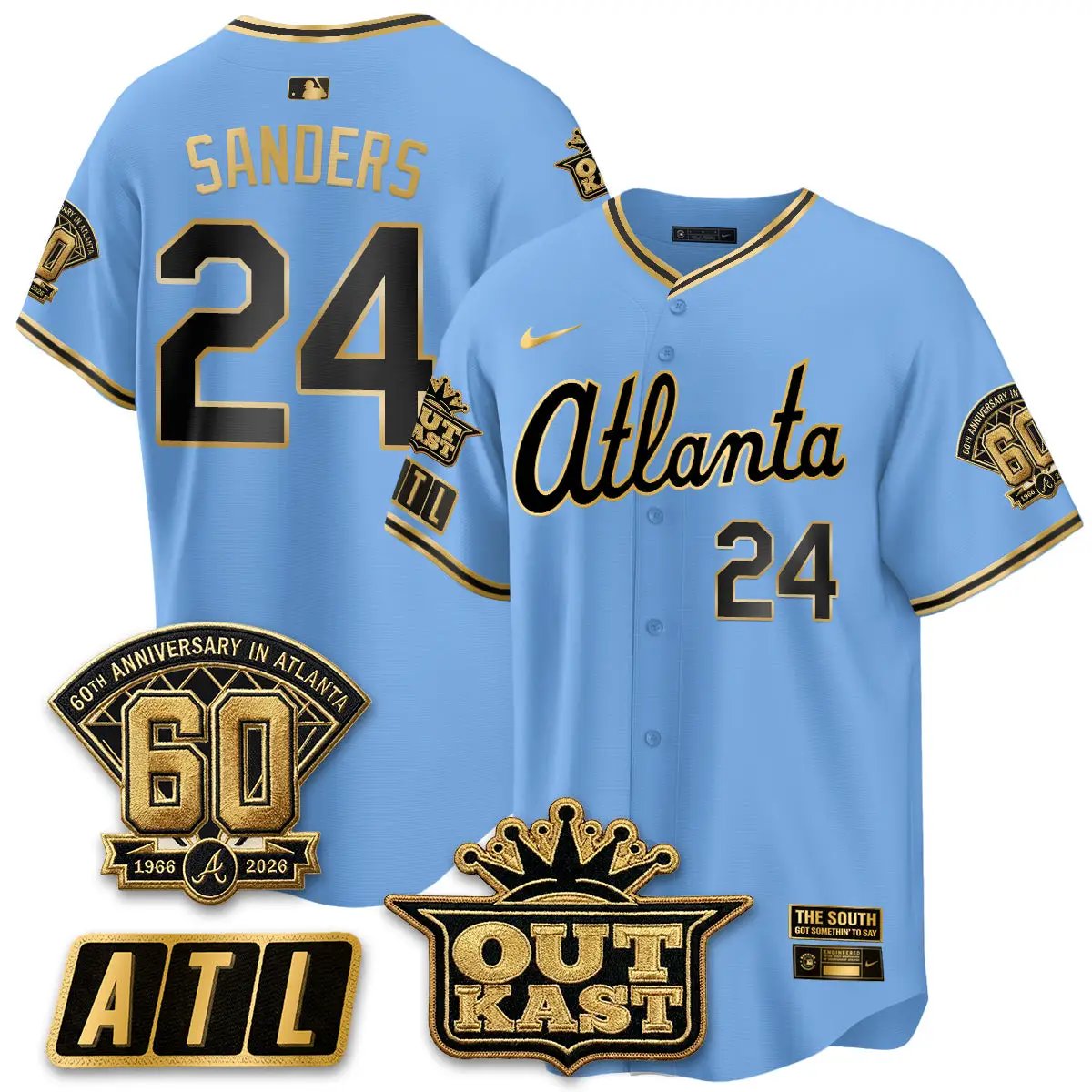 Atlanta Braves 2026 Gothic Edition Vapor Limited Jersey - All Stitched by Atlanta Braves