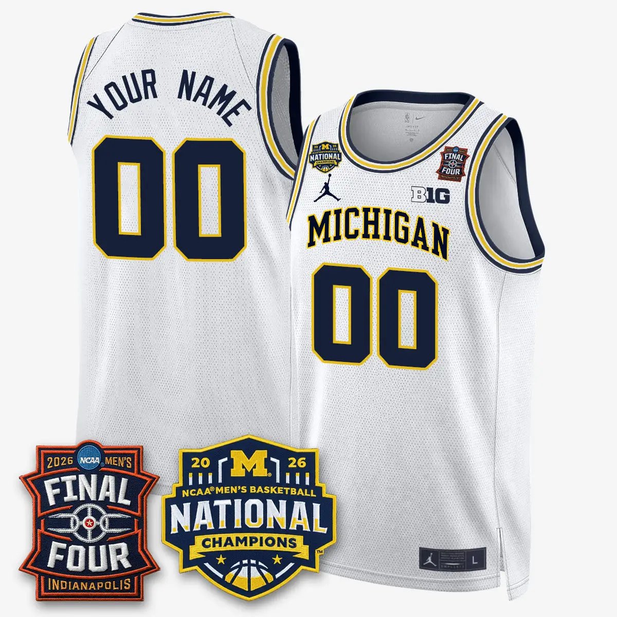 Michigan Wolverines 2026 NCAA Basketball Champions Limited Custom Jersey - All Stitched by Michigan Wolverines