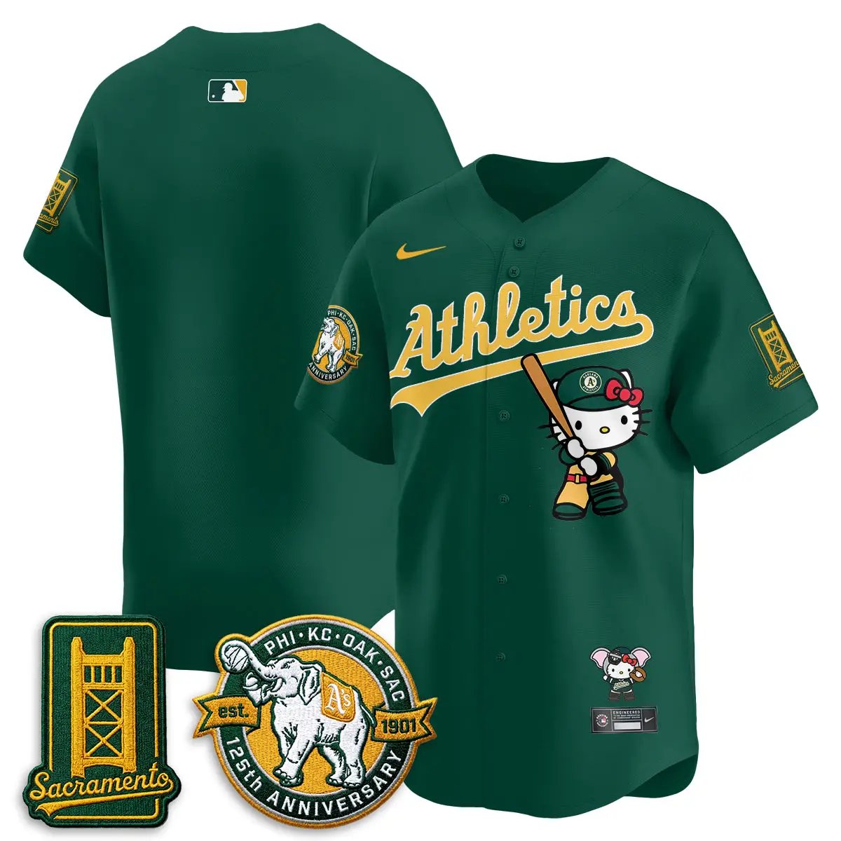 Oakland Athletics x Meow KT 2026 Vapor Limited Jersey - Stitched by Oakland Athletics