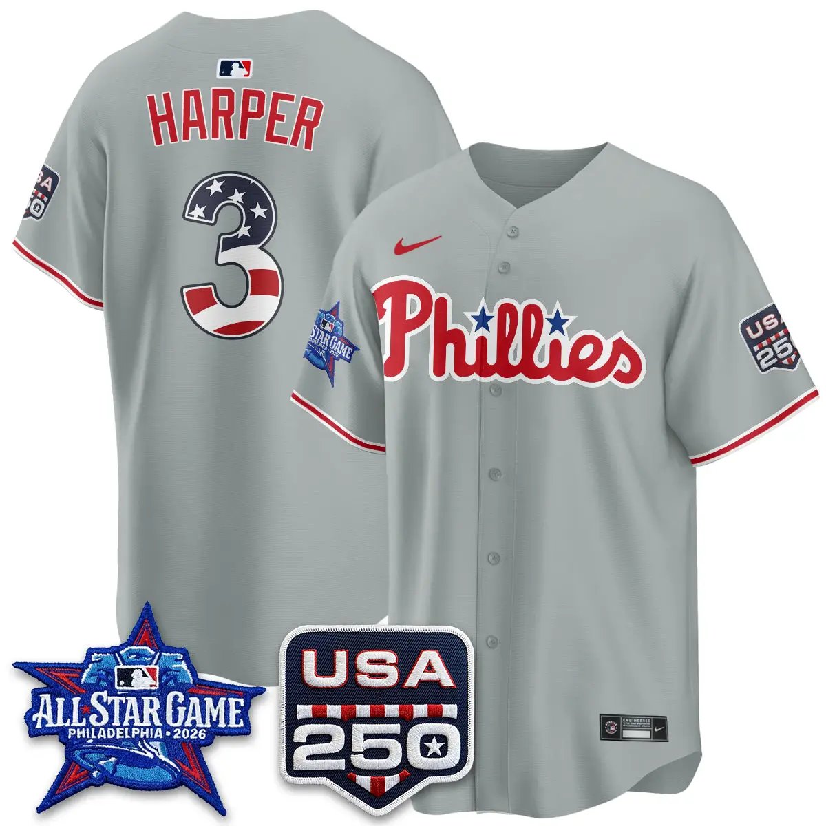PHI 2026 All Star Edition Vapor Jersey - Stitched by Philadelphia Phillies