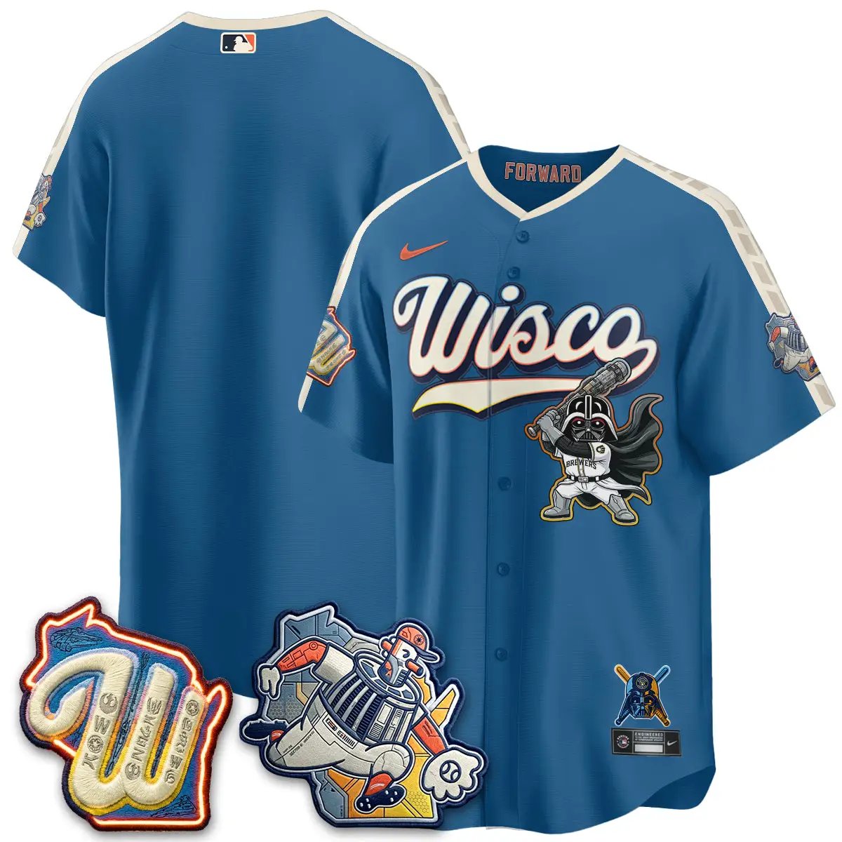 MIL x SW Limited Jersey - Stitched by Milwaukee Brewers