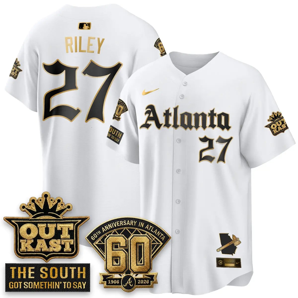 Atlanta Braves 2026 Gothic Edition Vapor Limited Jersey - All Stitched by Atlanta Braves