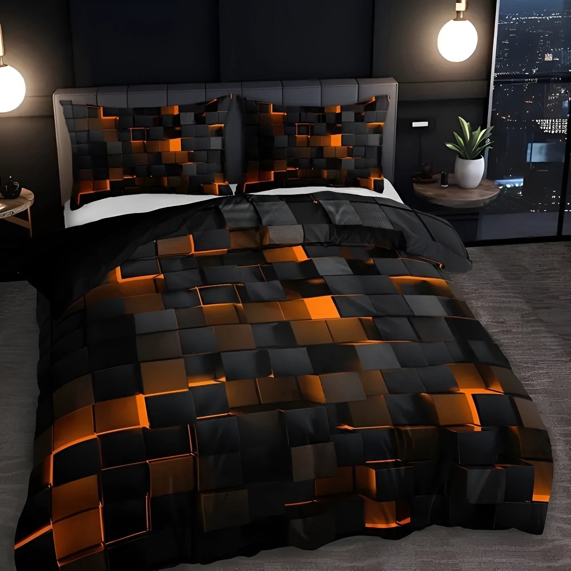 GEOMATRIX | Duvet Cover Set by Casa & Beyond