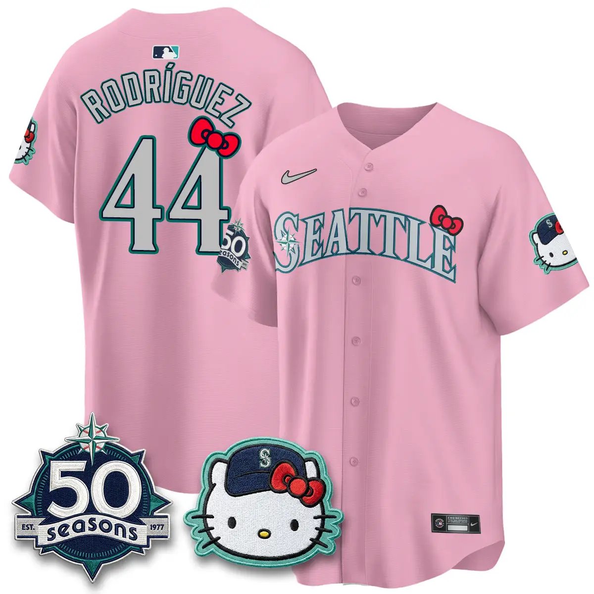 SEA x Meow KT Night Limited Jersey - All Stitched by Seattle Mariners