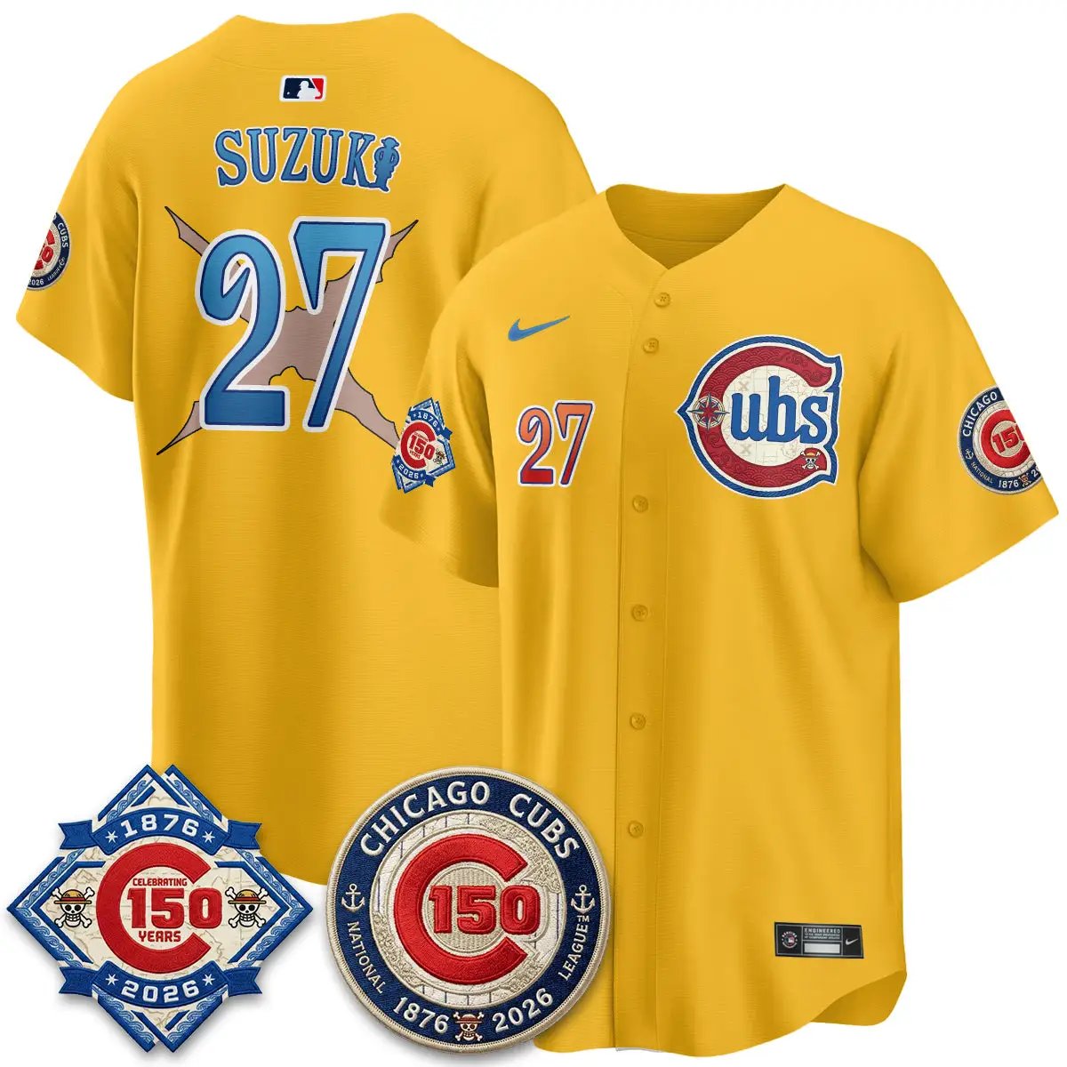 CHC x Japanese Cartoon Limited Jersey - Stitched by Chicago Cubs