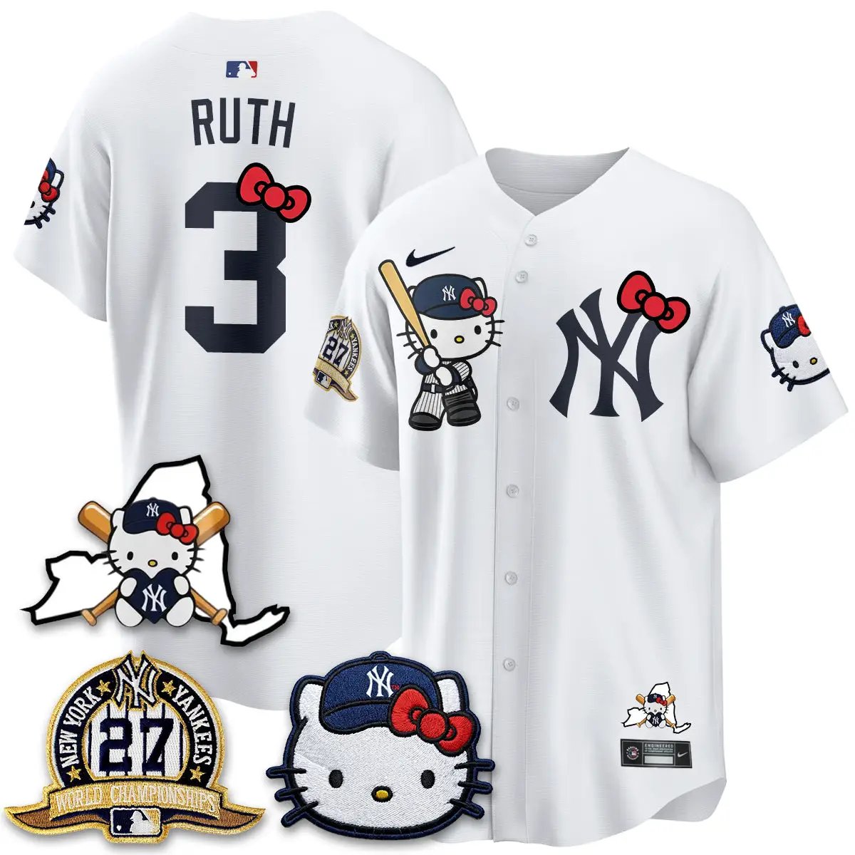 NYY Meow KT 2026 Vapor Limited Jersey - All Stitched by New York Yankees