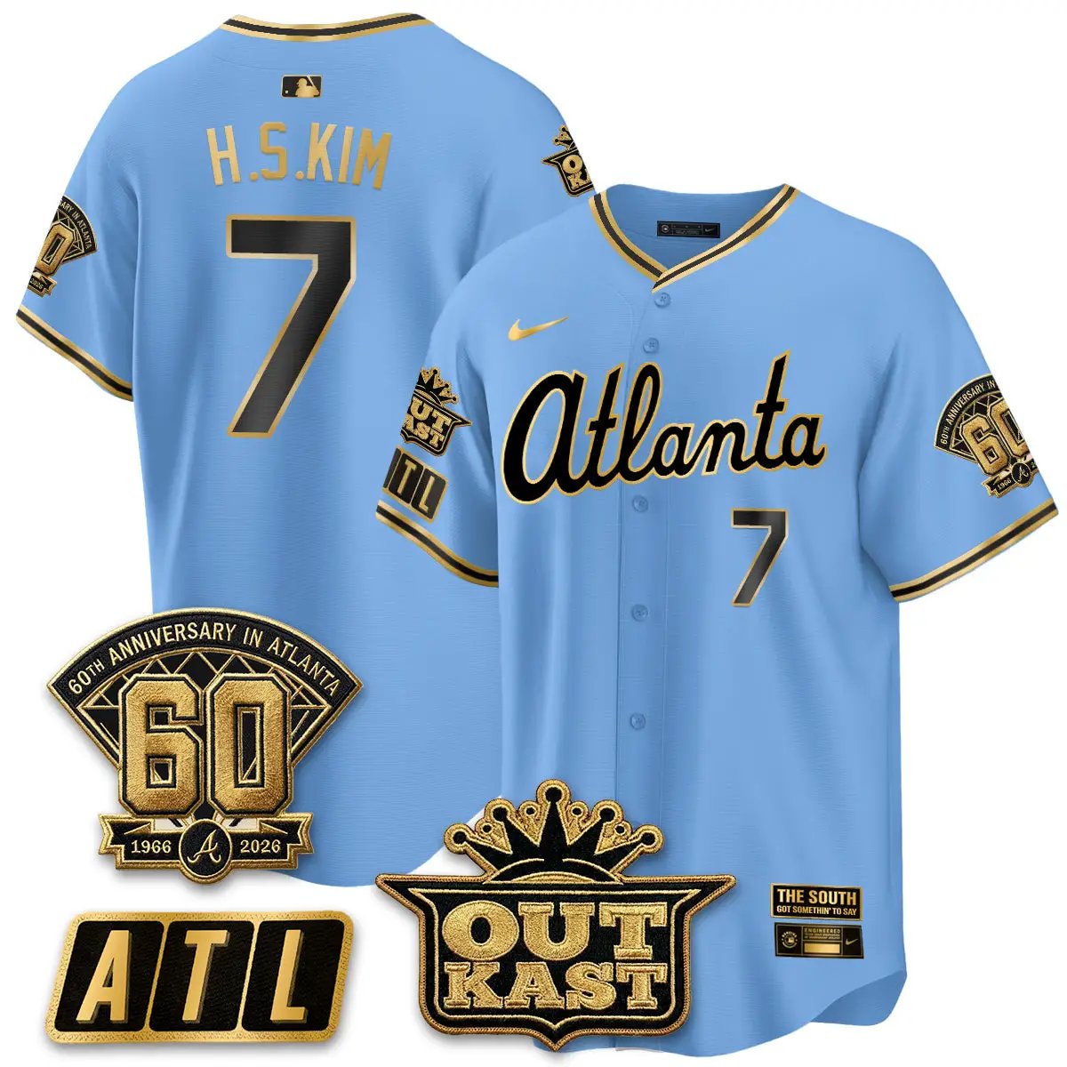 Atlanta Braves 2026 Gothic Edition Vapor Limited Jersey - All Stitched by Atlanta Braves