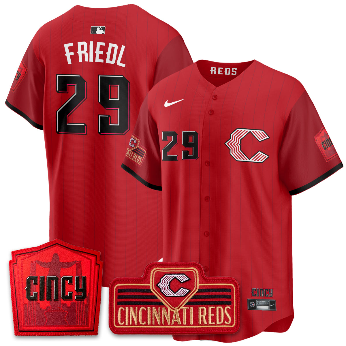 CIN 2026 City Connect Limited Premier Vapor Jersey - All Stitched by Cincinnati Reds