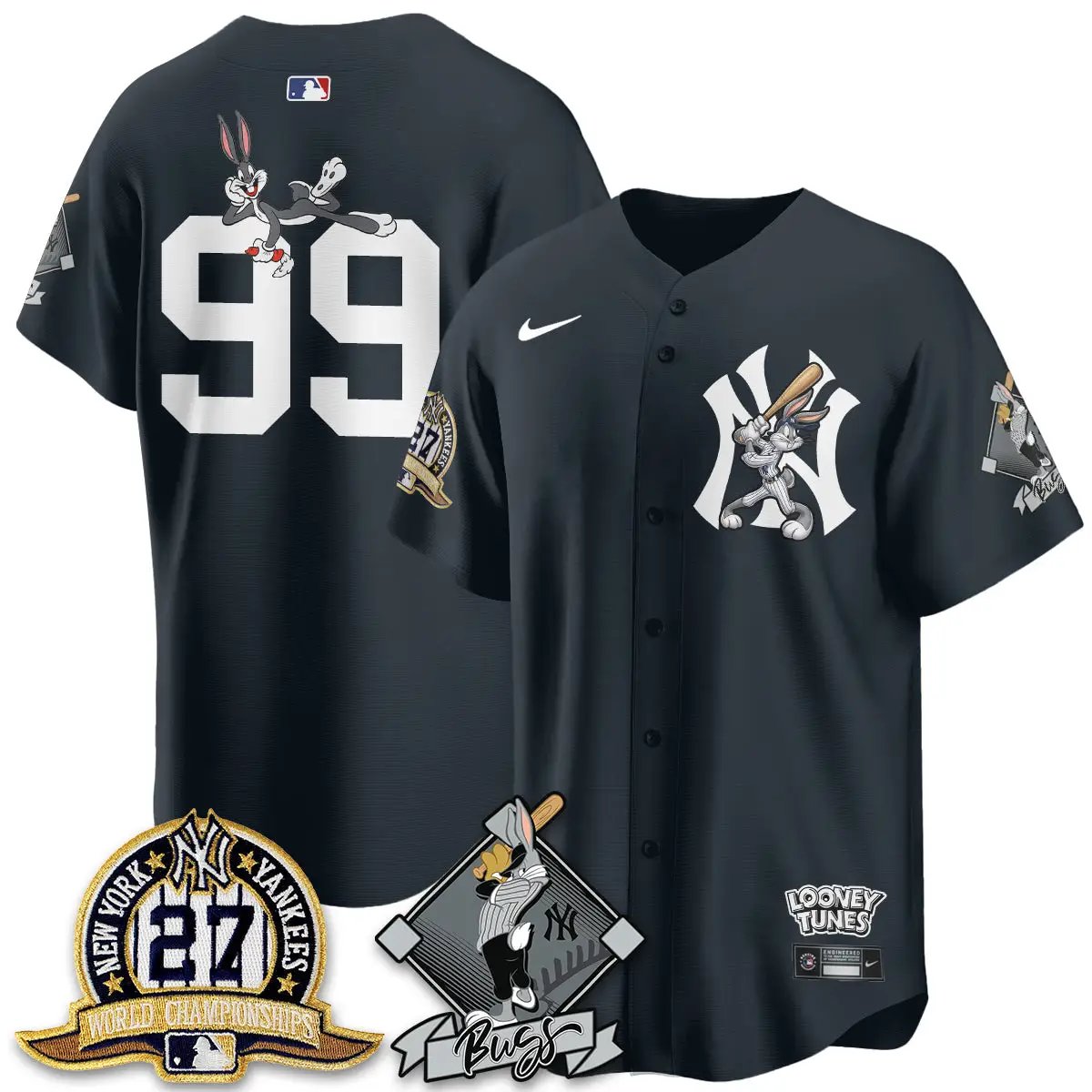 NYY Bunny Vapor Limited Jersey V2- Stitched by New York Yankees