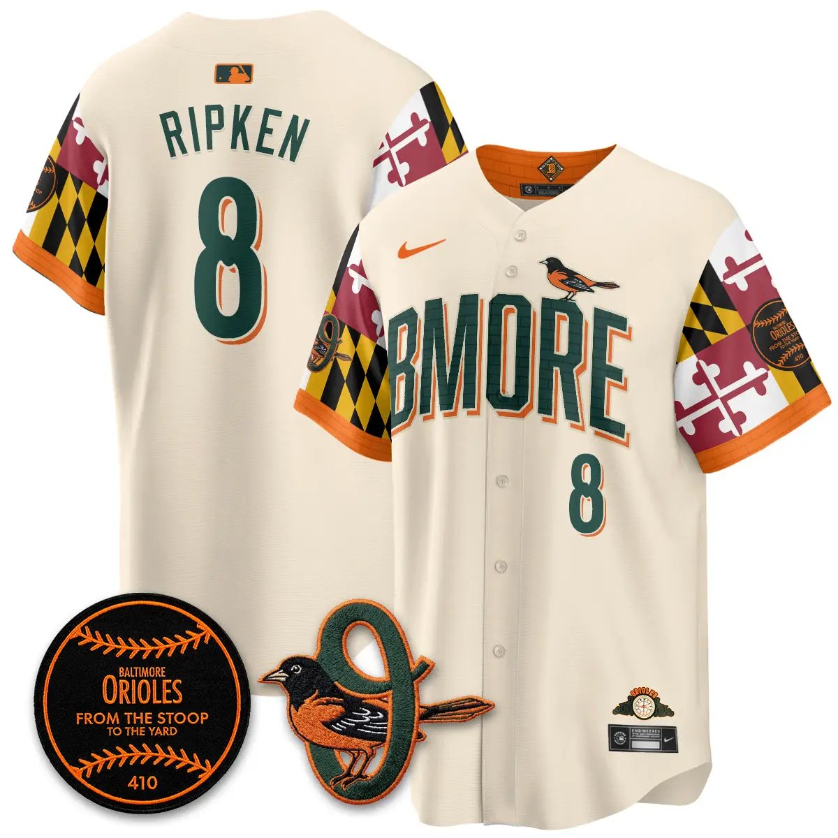 BAL x Maryland State Flag 2026 Vapor Jersey - All Stitched by Baltimore Orioles