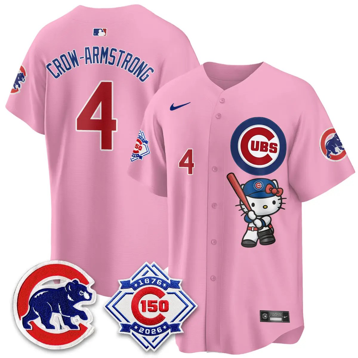 Chicago Cubs x Meow KT Vapor Premier Limited Jersey - All Stitched by Chicago Cubs