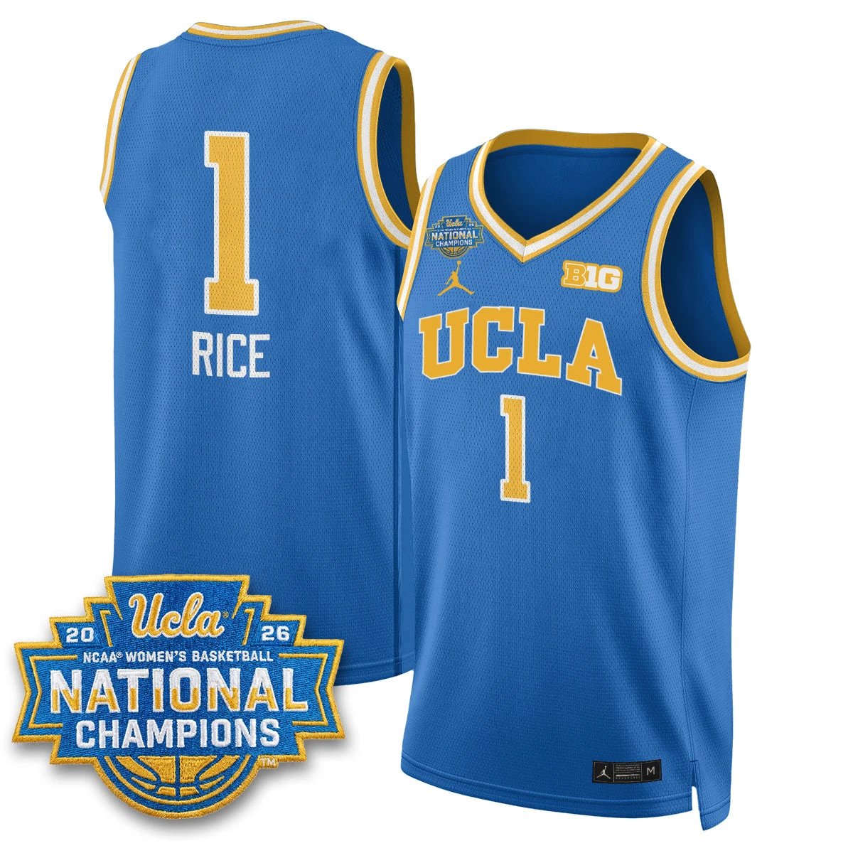 UCLA Women's Basketball National Champion 2026 Gear Limited Jersey - All Stitched by UCLA