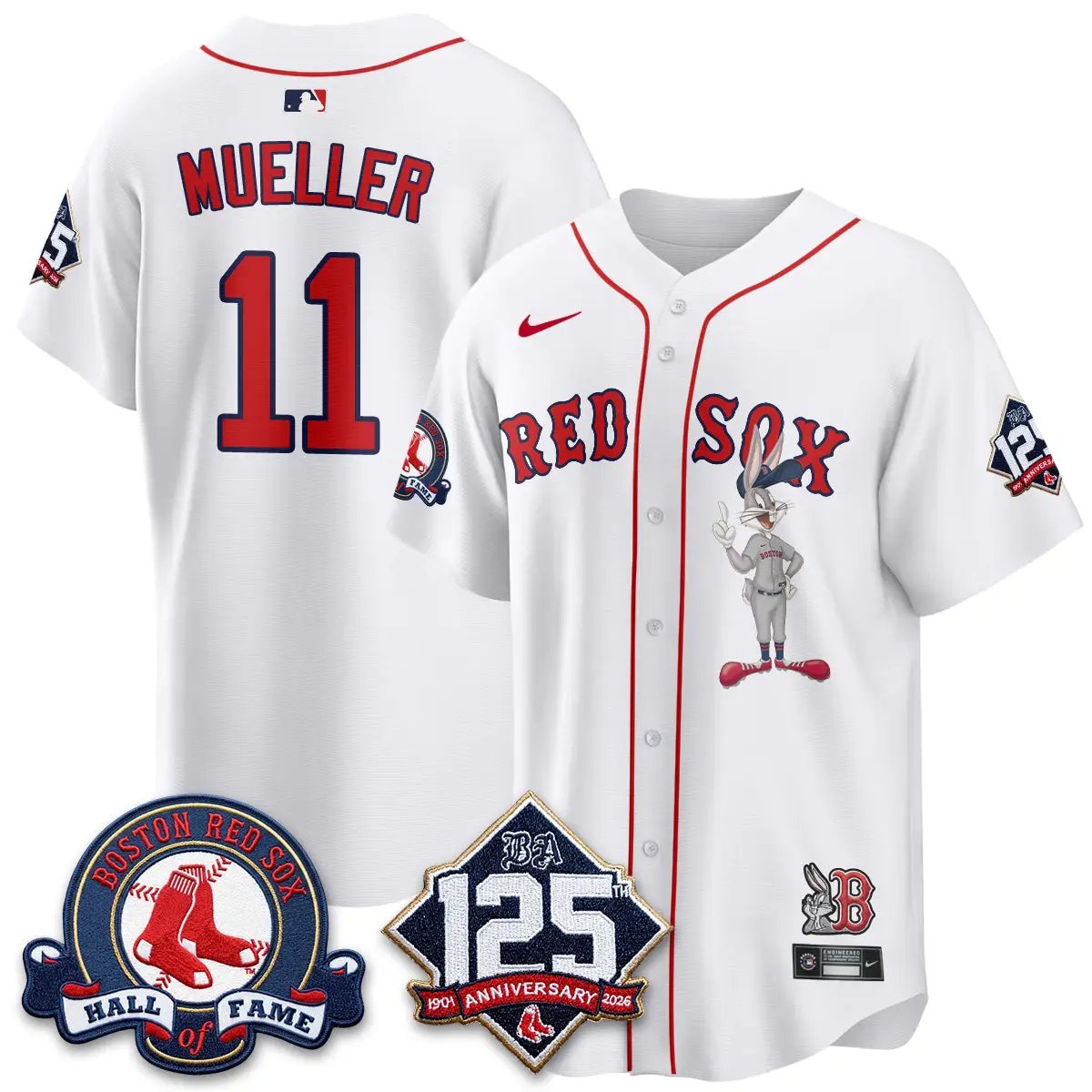 BOS x Bunny Vapor Premier Limited Jersey - Stitched by Boston Red Sox