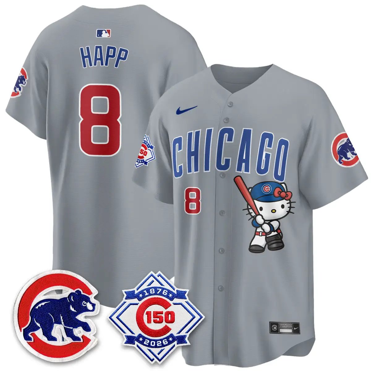 Chicago Cubs x Meow KT Vapor Premier Limited Jersey - All Stitched by Chicago Cubs