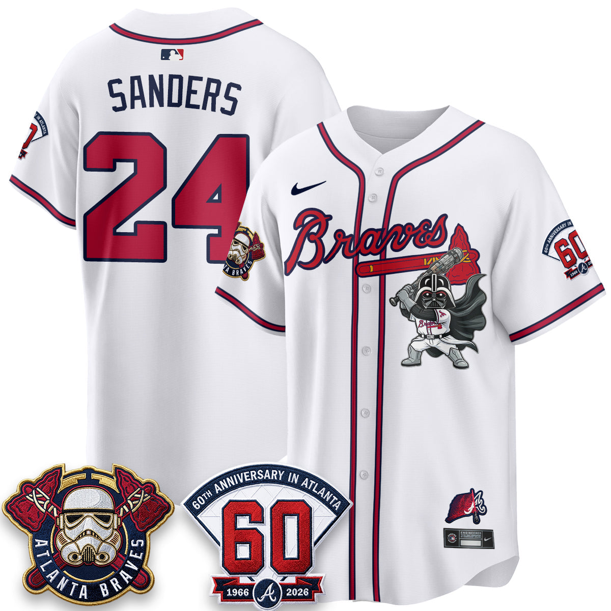 Atlanta Braves x SW Vapor Limited Jersey - Stitched by Atlanta Braves
