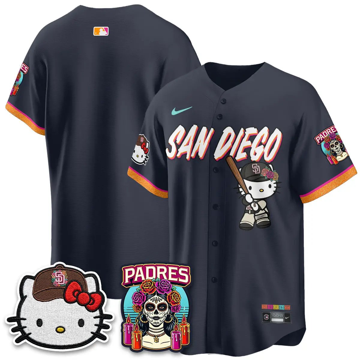 SD 2026 City Connect x Meow KT Vapor Limited Jersey - All Stitched by San Diego Padres