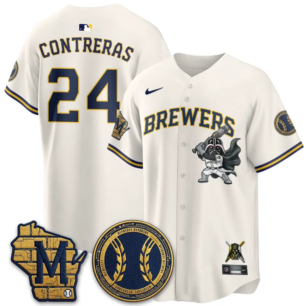 MIL x SW Limited Jersey - Stitched by Milwaukee Brewers