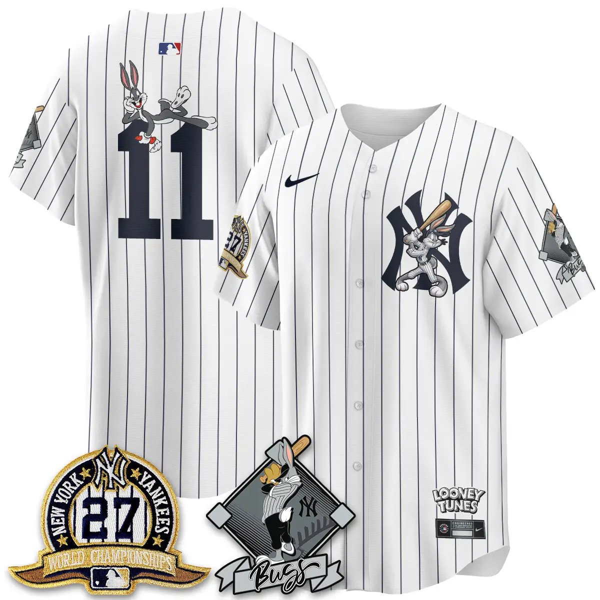 NYY Bunny Vapor Limited Jersey V2- Stitched by New York Yankees