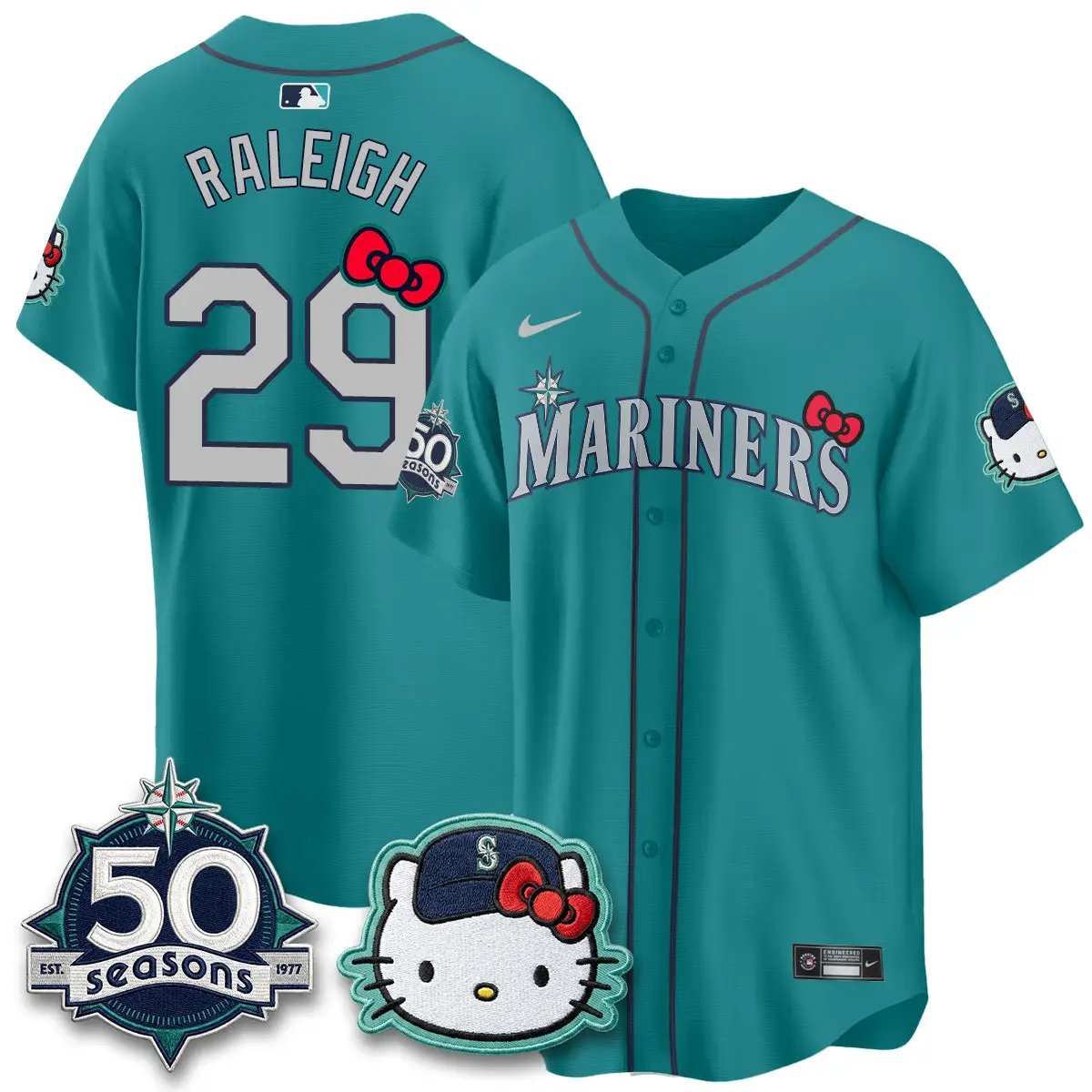 SEA x Meow KT Night Limited Jersey - All Stitched by Seattle Mariners
