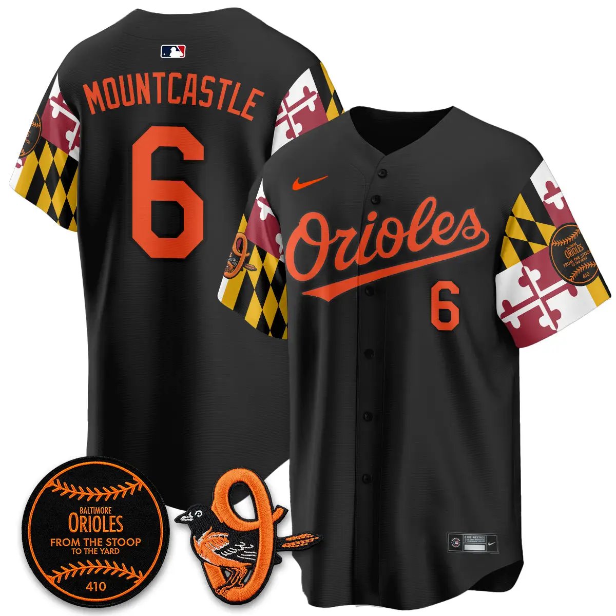 BAL 2026 x Maryland State Flag Vapor Jersey - All Stitched V2 by Baltimore Orioles