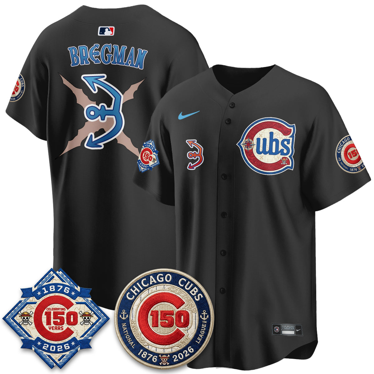 CHC x Japanese Cartoon Limited Jersey - Stitched by Chicago Cubs
