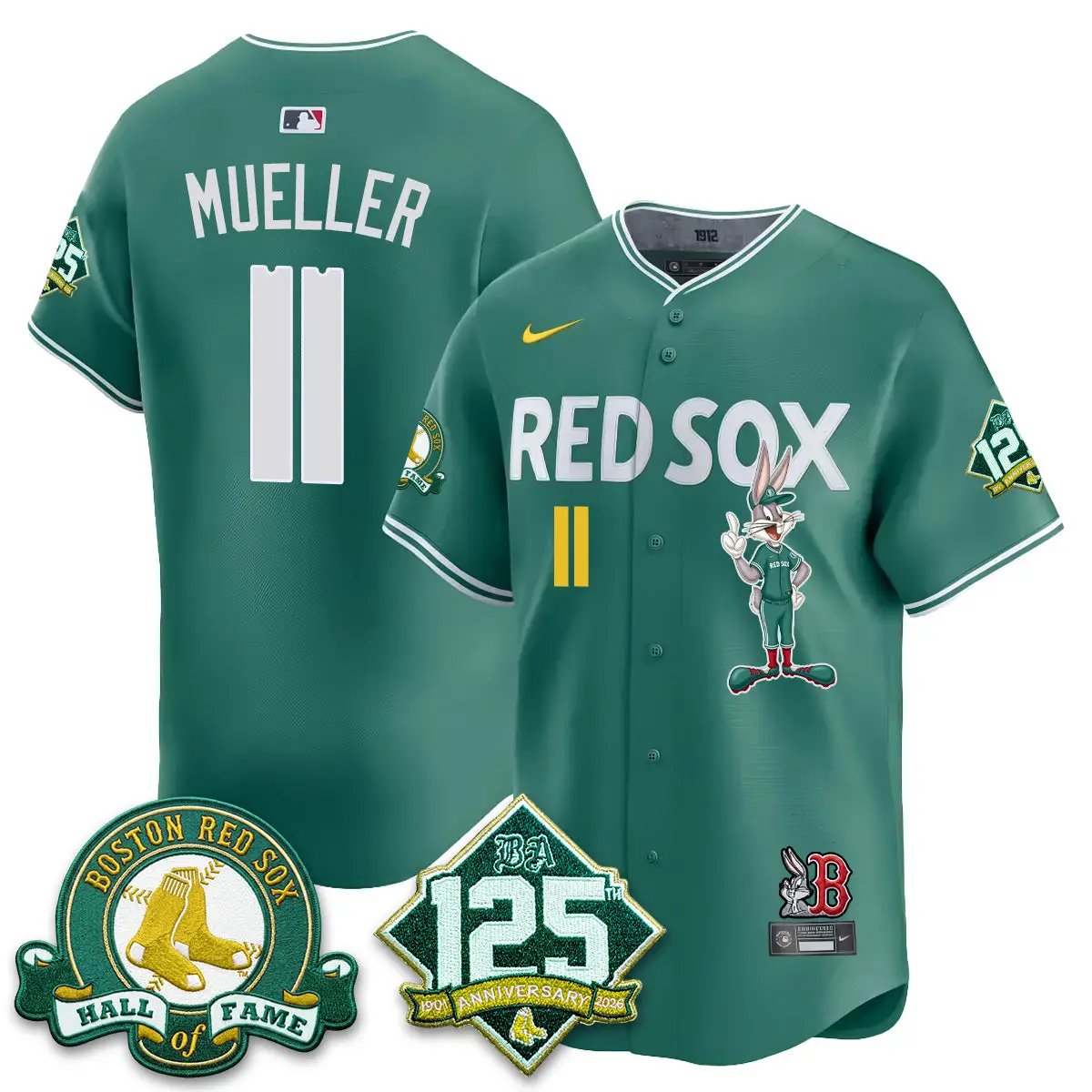 BOS x Bunny Vapor Premier Limited Jersey - Stitched by Boston Red Sox