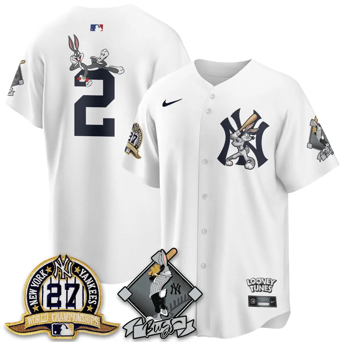 NYY Bunny Vapor Limited Jersey V2- Stitched by New York Yankees