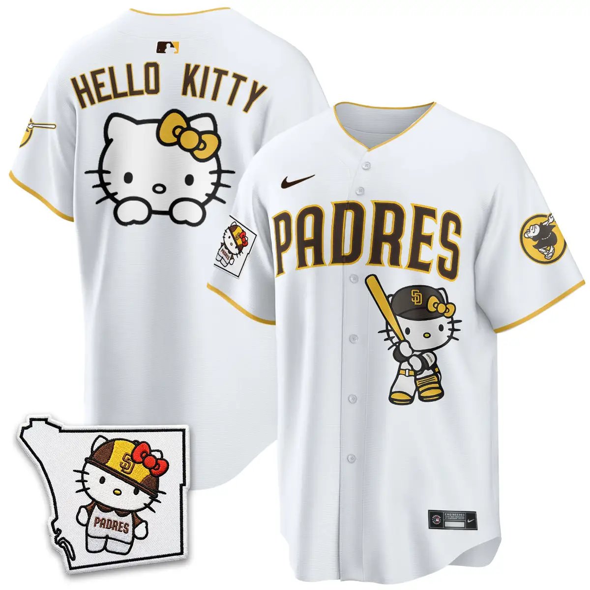 San Diego Padres x Meow KT Vapor Limited Jersey - All Stitched V2 by San Diego Padres