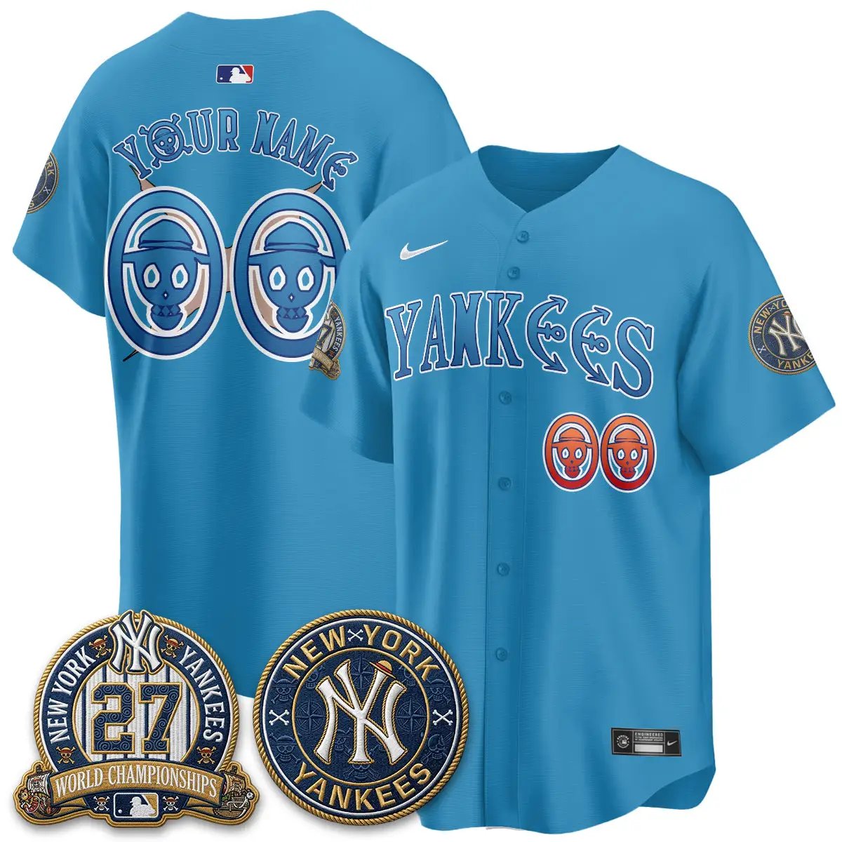 NYY x Japanese Cartoon Limited Custom Jersey - Stitched by New York Yankees
