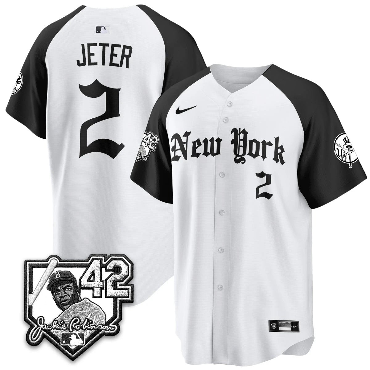 NYY 2026 Jackie Robinson Day Gothic Vapor Limited Jersey - All Stitched by New York Yankees