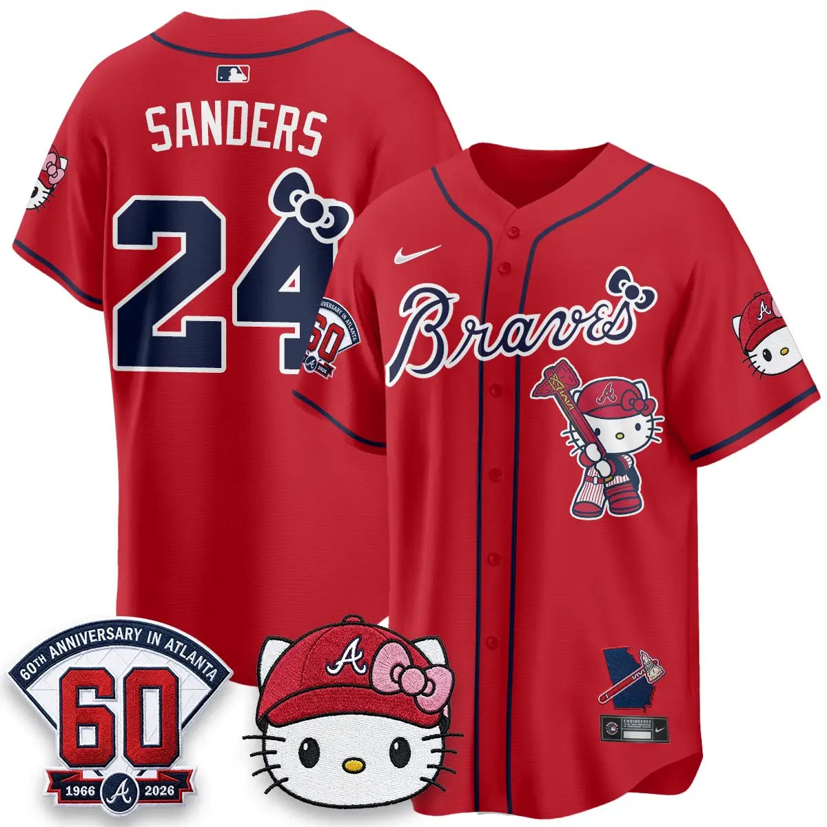 Atlanta Braves x Meow KT 2026 Vapor Limited Jersey - All Stitched by Atlanta Braves