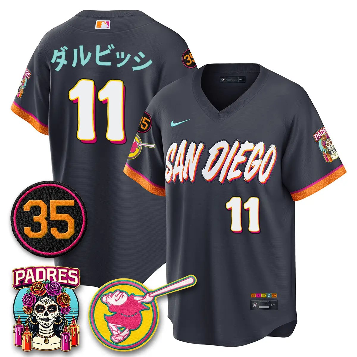 SD 2026 City Connect Vapor Limited Jersey - All Stitched V3 by San Diego Padres