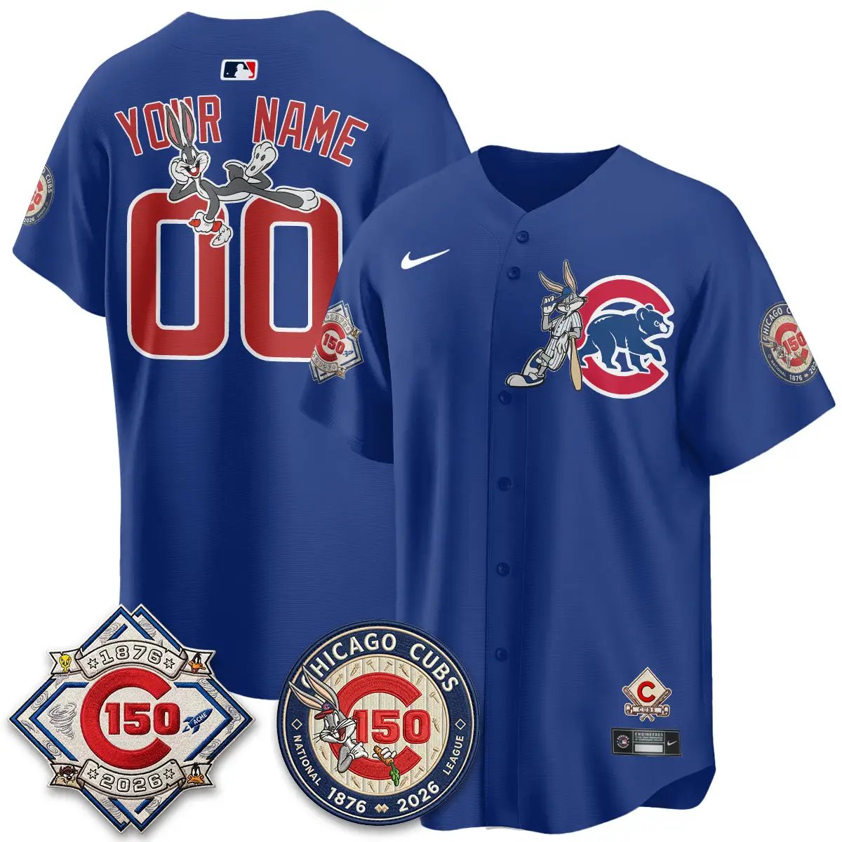 CHC x Bunny Vapor Premier Limited Custom Jersey - Stitched by Chicago Cubs
