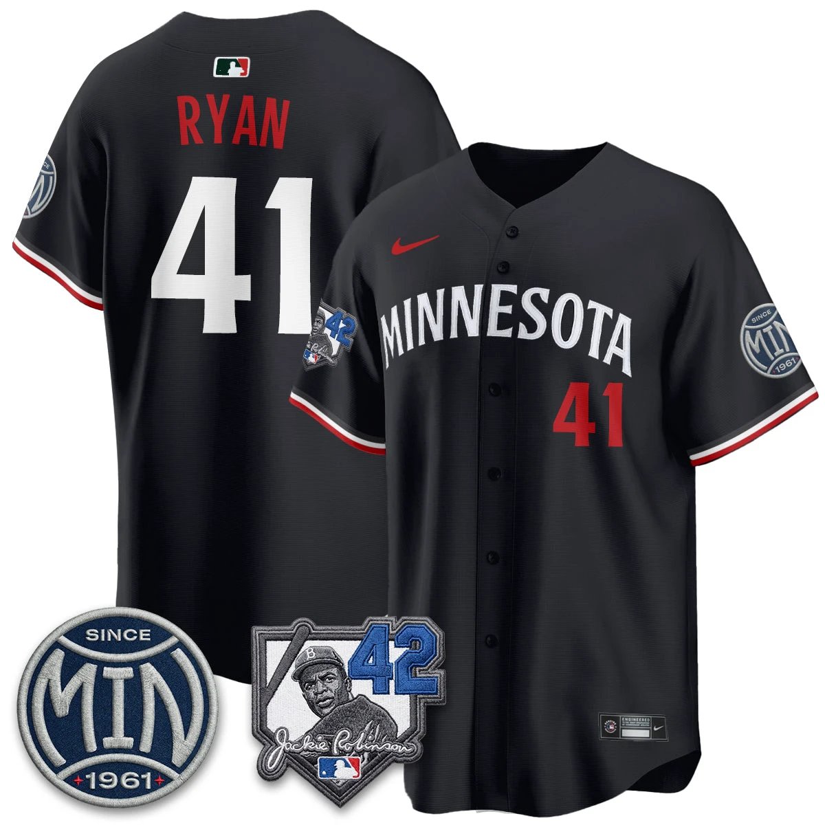 Minnesota Twins 2026 Jackie Robinson Day Vapor Limited Jersey - All Stitched by Minnesota Twins