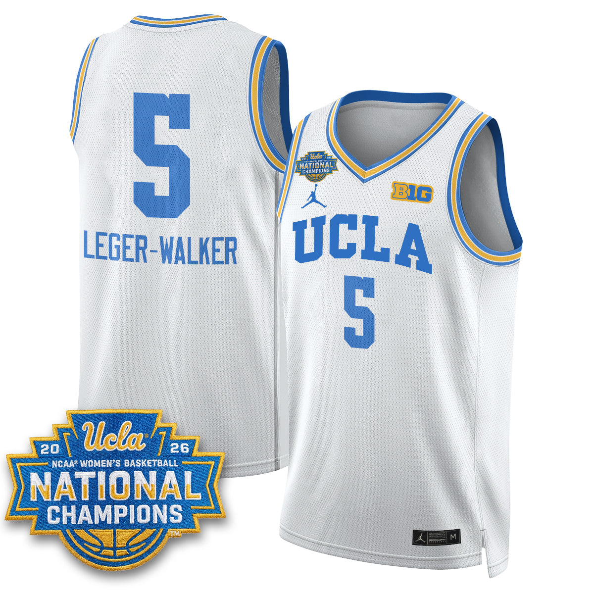 UCLA Women's Basketball National Champion 2026 Gear Limited Jersey - All Stitched by UCLA
