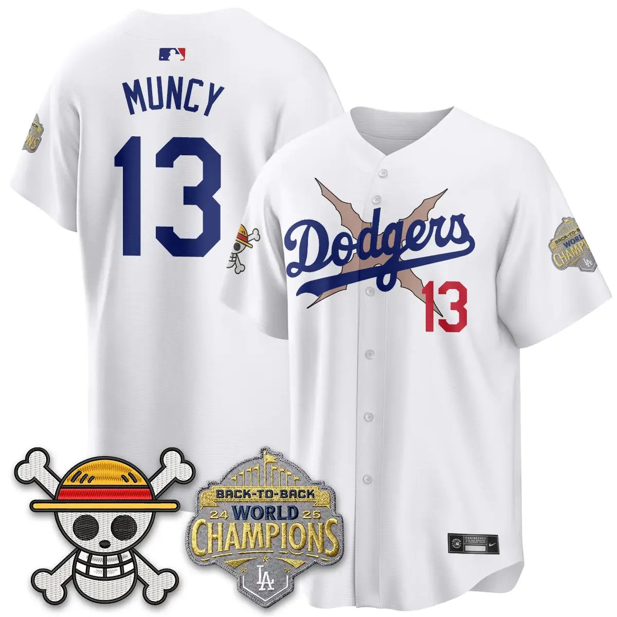 LAD x OP Vapor Jersey -All Stitched V2 by Los Angeles Dodgers