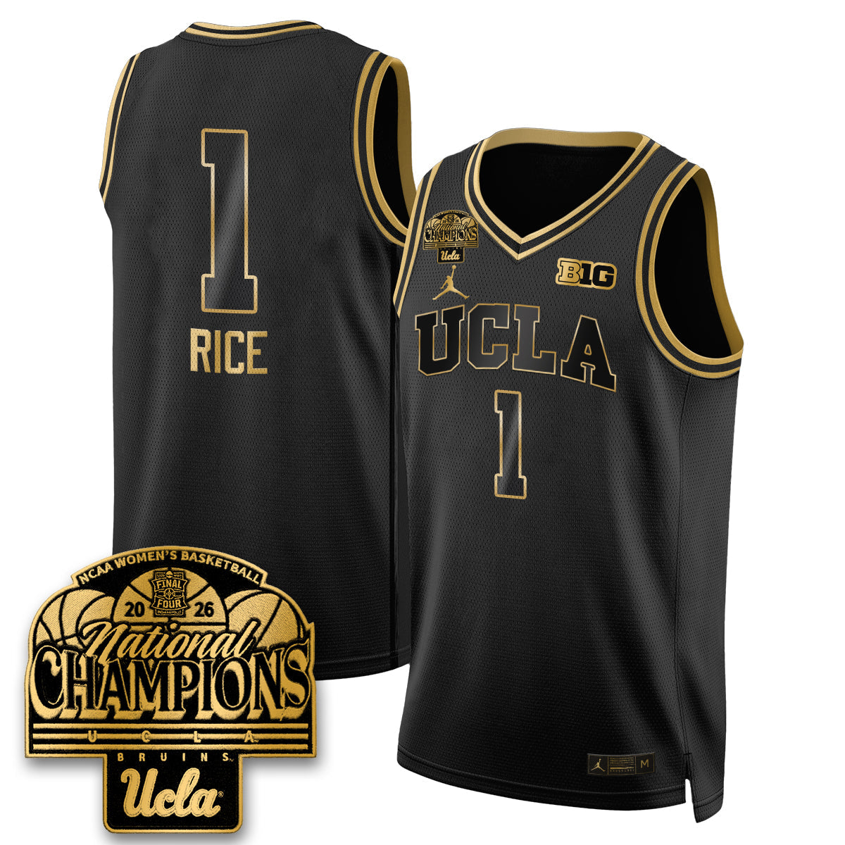 UCLA Women's Basketball National Champion 2026 Limited Jersey - All Stitched by UCLA