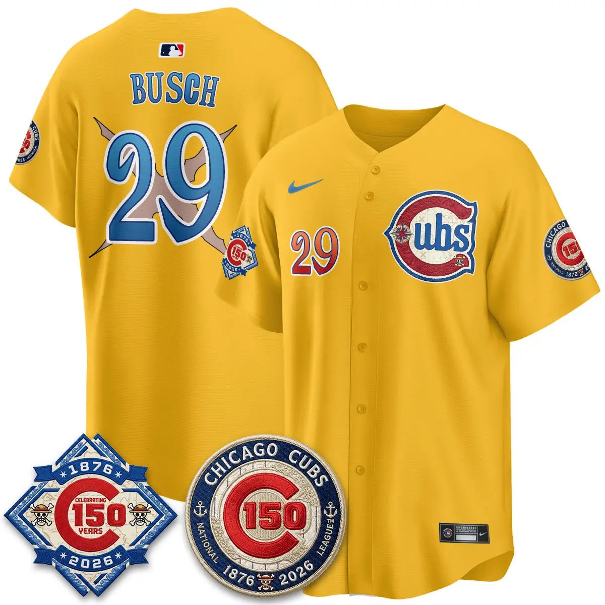 CHC x Japanese Cartoon Limited Jersey - Stitched by Chicago Cubs