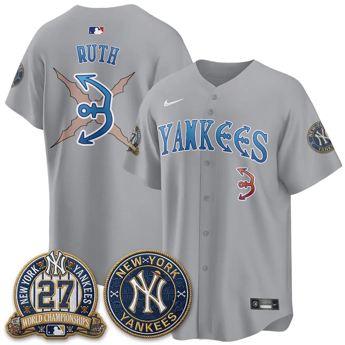 NYY x Japanese Cartoon Limited Jersey - Stitched by New York Yankees